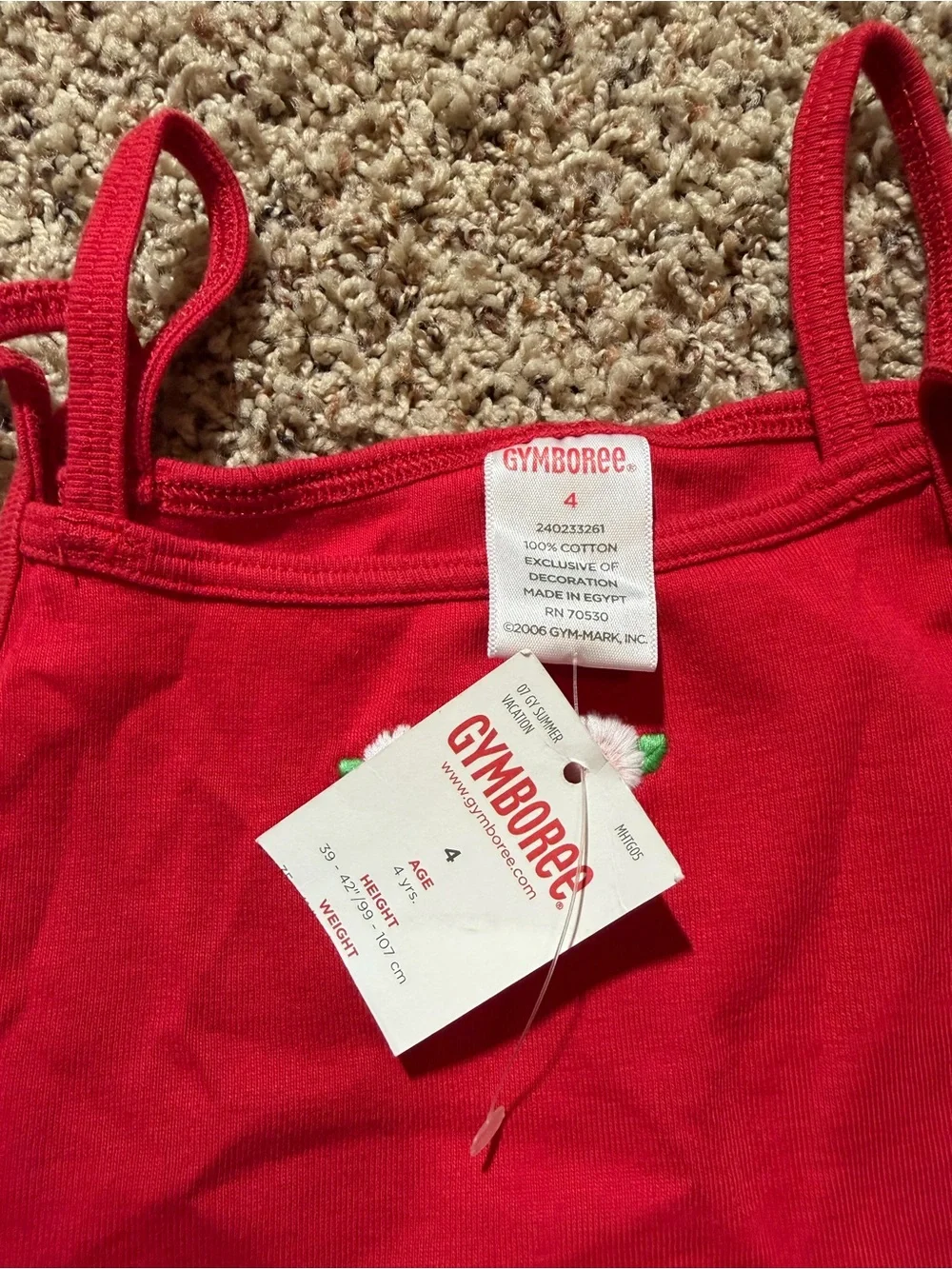 NWT Girls 4T Summer Outfit Set Gymboree Tank & Old Navy Capris